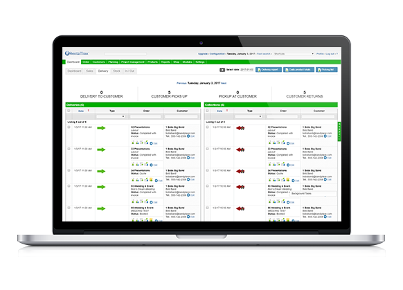 screen2 Rental Software Features