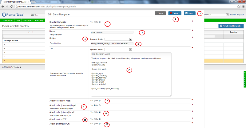 E Mail Template Edit Screen Pic Rentaltrax - roblox delicious consumables simulator onion